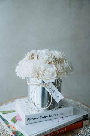 朵朵真愛｜摯愛白色永生玫瑰花禮盒 