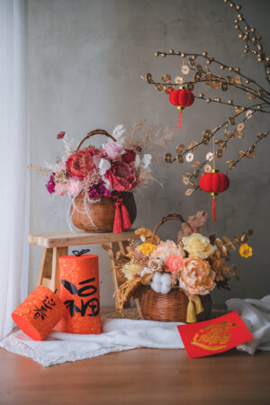 其樂龍龍｜永生花花籃