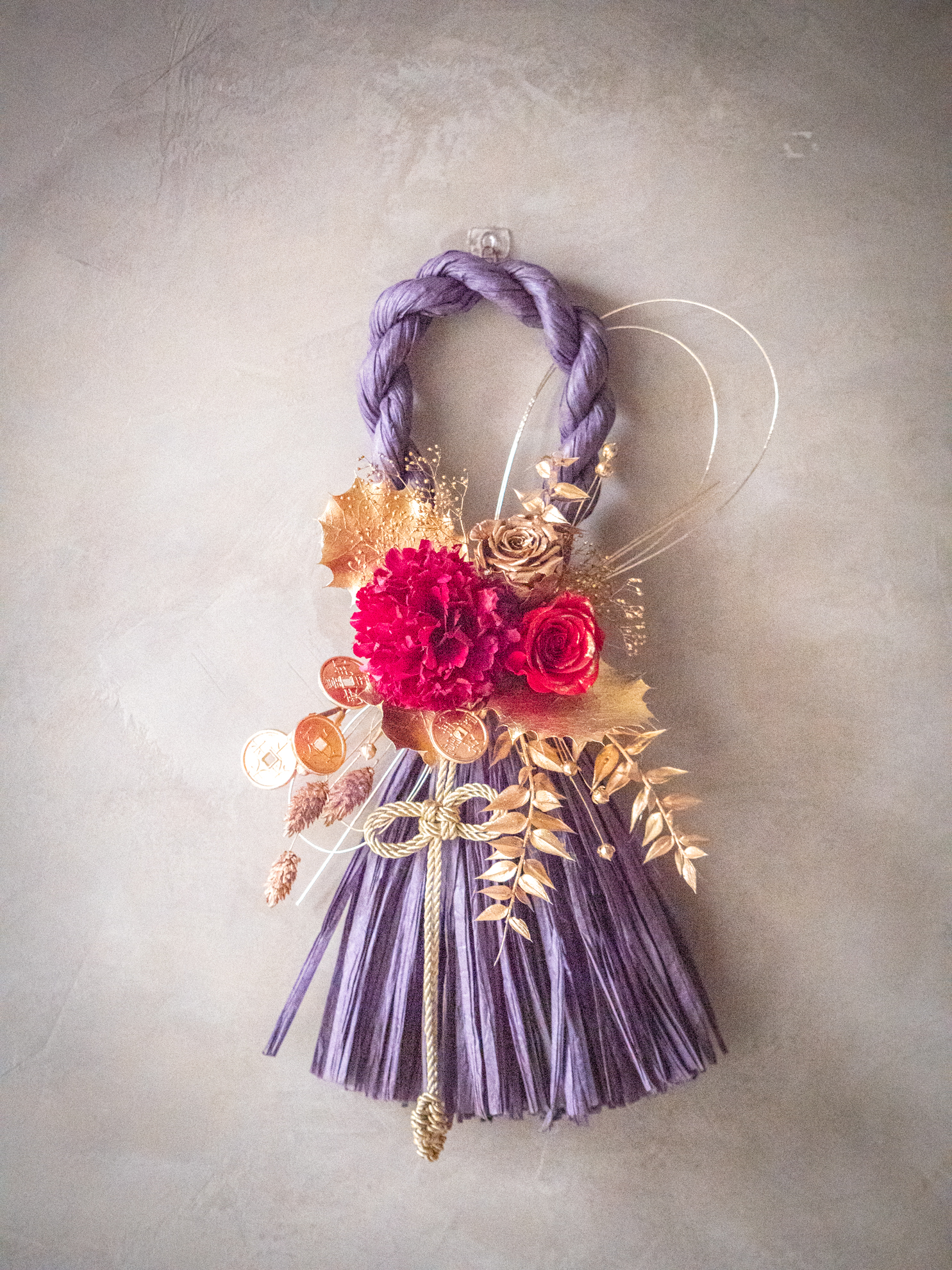 |紅開紫運|長型注連繩 2 |紅開紫運|長型注連繩:圖片 2