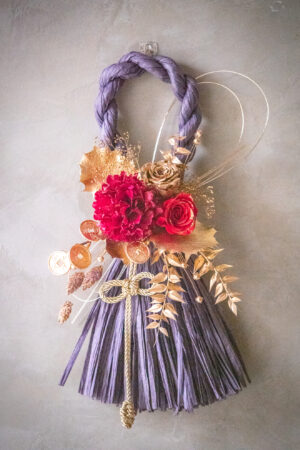 ｜紅開紫運｜長型注連繩