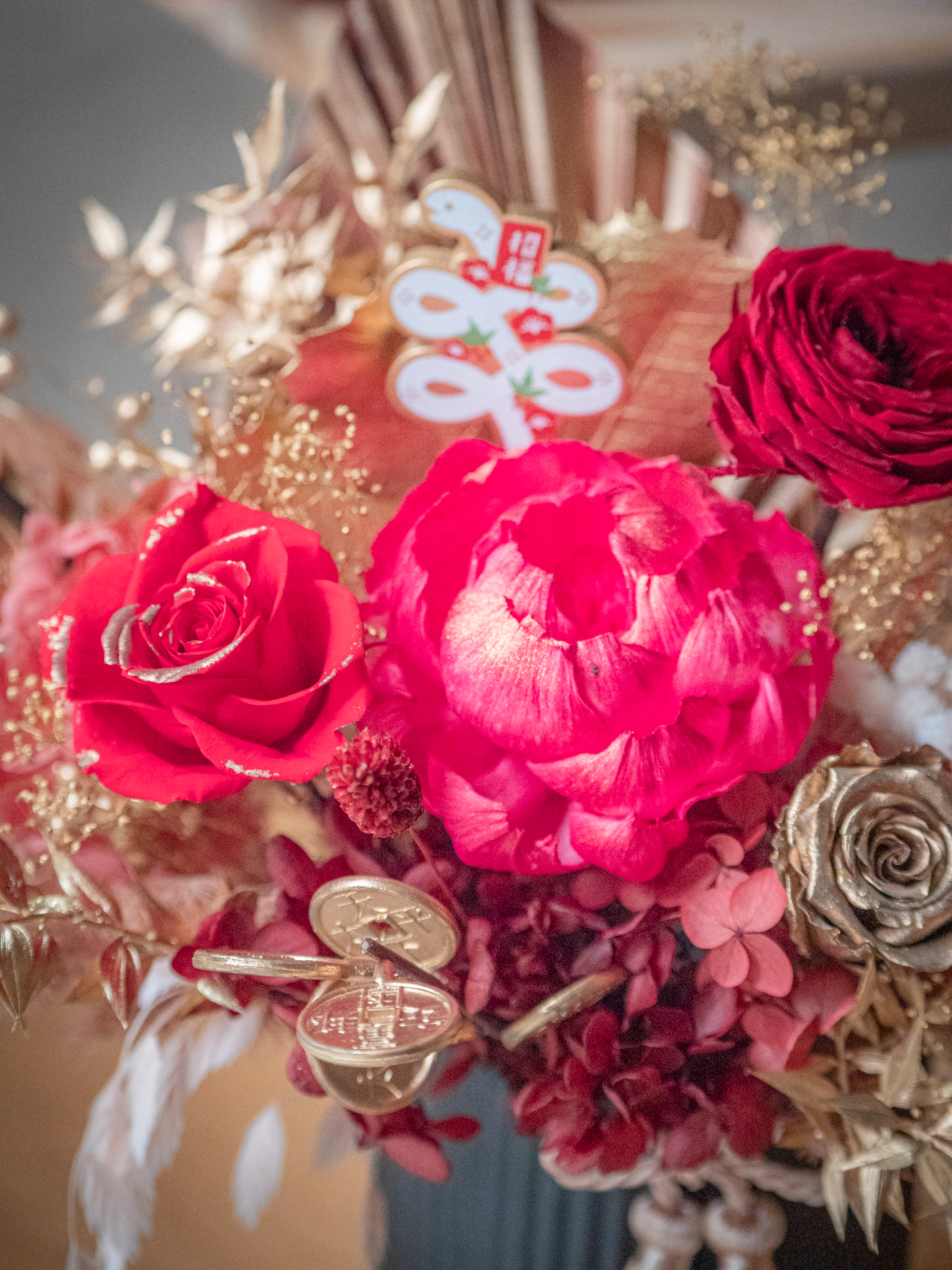 |花紅迎喜 |M 永生盆花 5 |花紅迎喜 |M 永生盆花:圖片 5