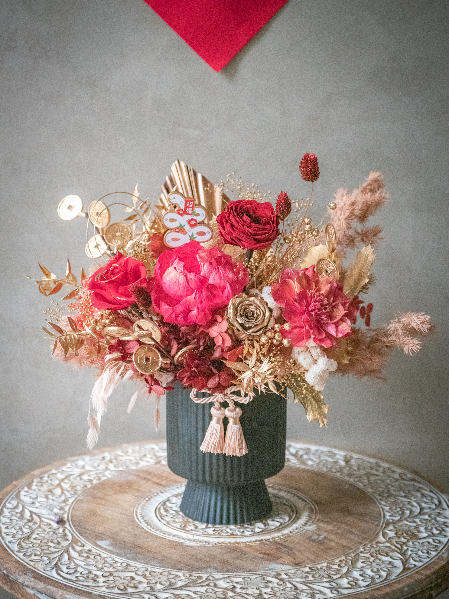 |花紅迎喜 |M 永生盆花 1 |花紅迎喜 |M 永生盆花