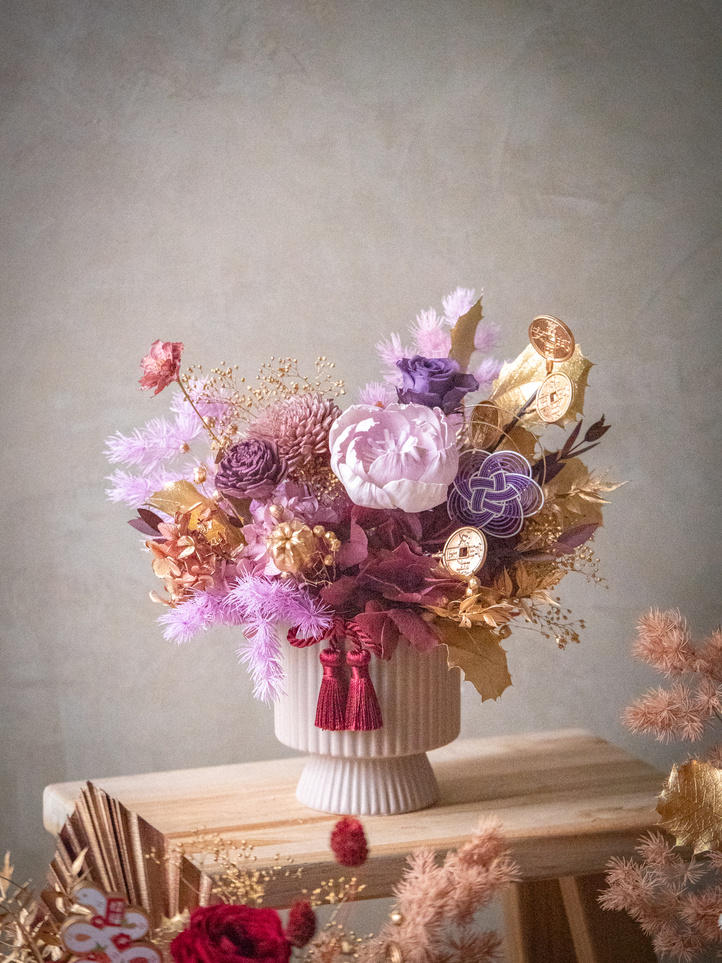 |花紫吉祥 |S 永生盆花 3 |花紫吉祥 |S 永生盆花:圖片 3