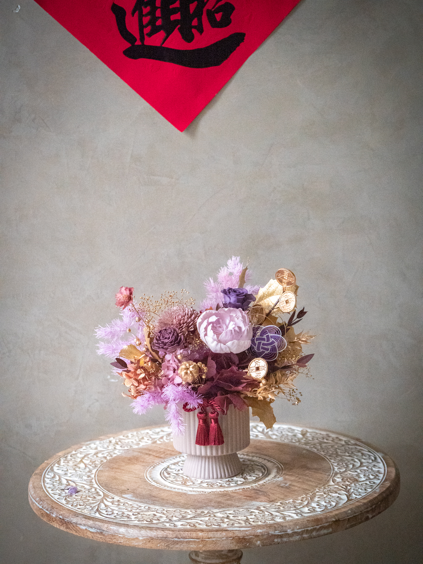 |花紫吉祥 |S 永生盆花 2 |花紫吉祥 |S 永生盆花:圖片 2