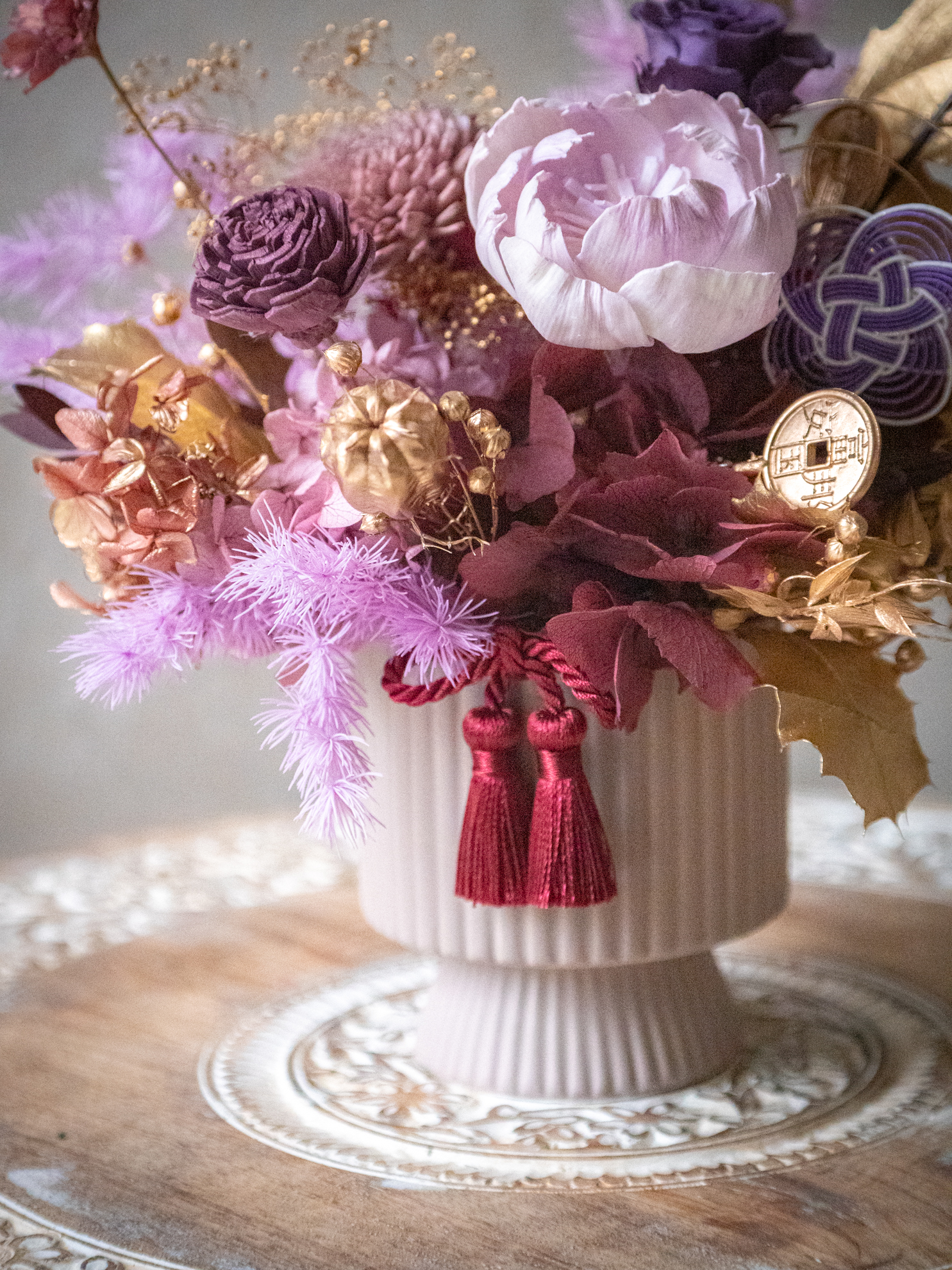 |花紫吉祥 |S 永生盆花 6 |花紫吉祥 |S 永生盆花:圖片 6