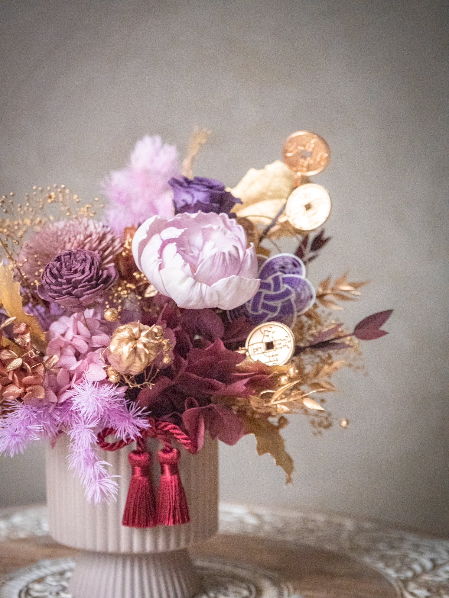 |花紫吉祥 |S 永生盆花 7 |花紫吉祥 |S 永生盆花:圖片 7