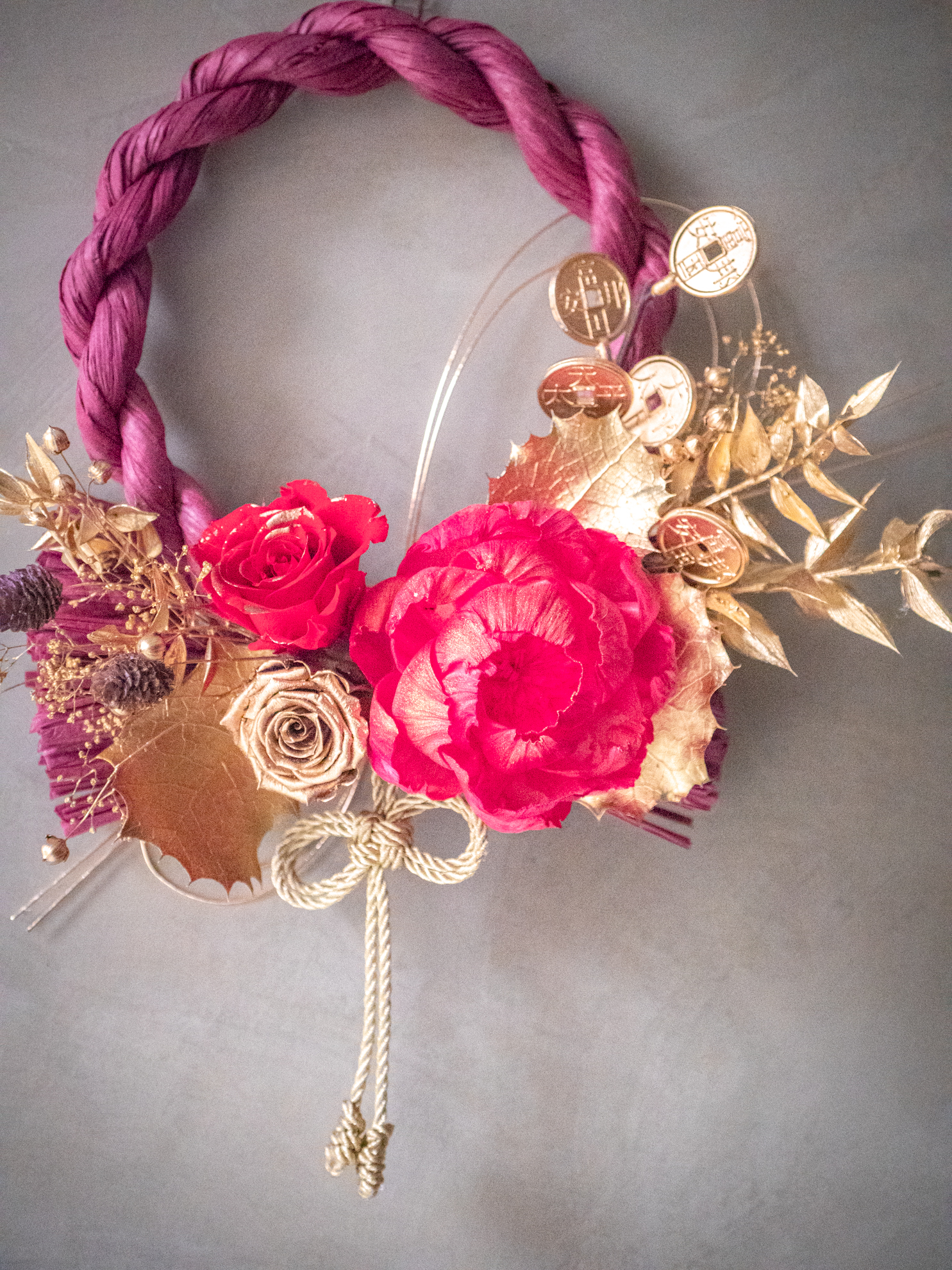 |金紅迎祥|圓形注連繩 3 |金紅迎祥|圓形注連繩:圖片 3