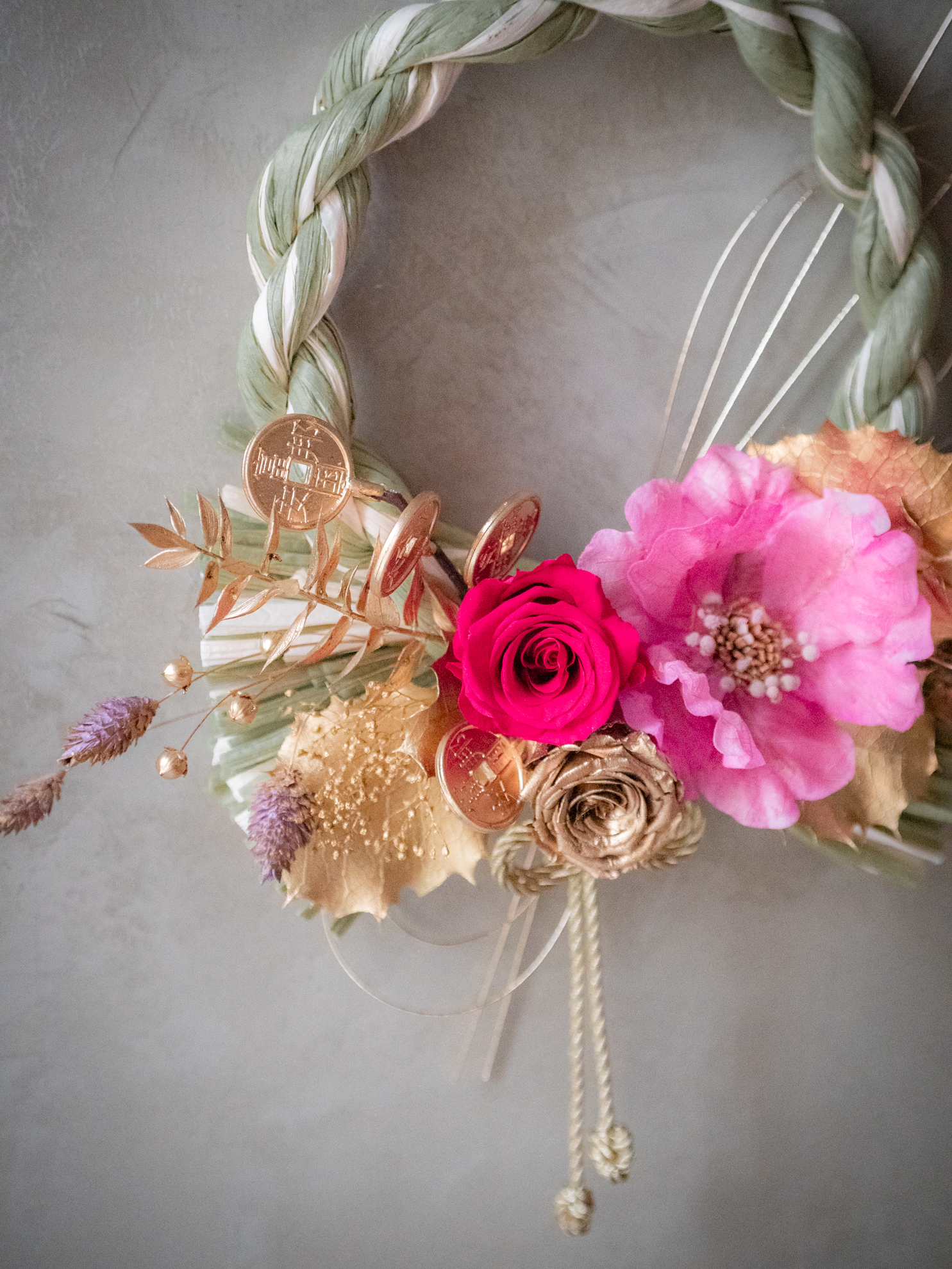 |桃開金福|圓形注連繩 3 |桃開金福|圓形注連繩:圖片 3