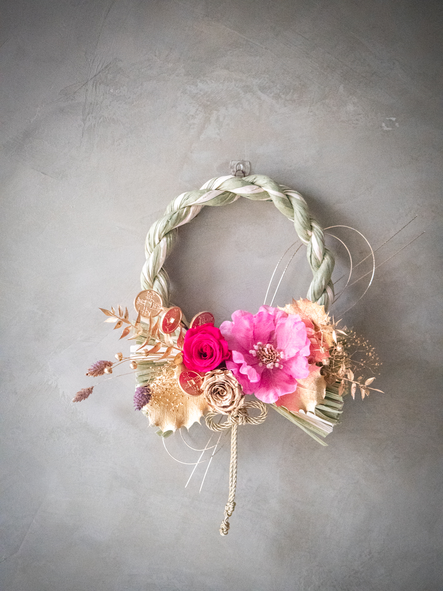 |桃開金福|圓形注連繩 1 |桃開金福|圓形注連繩