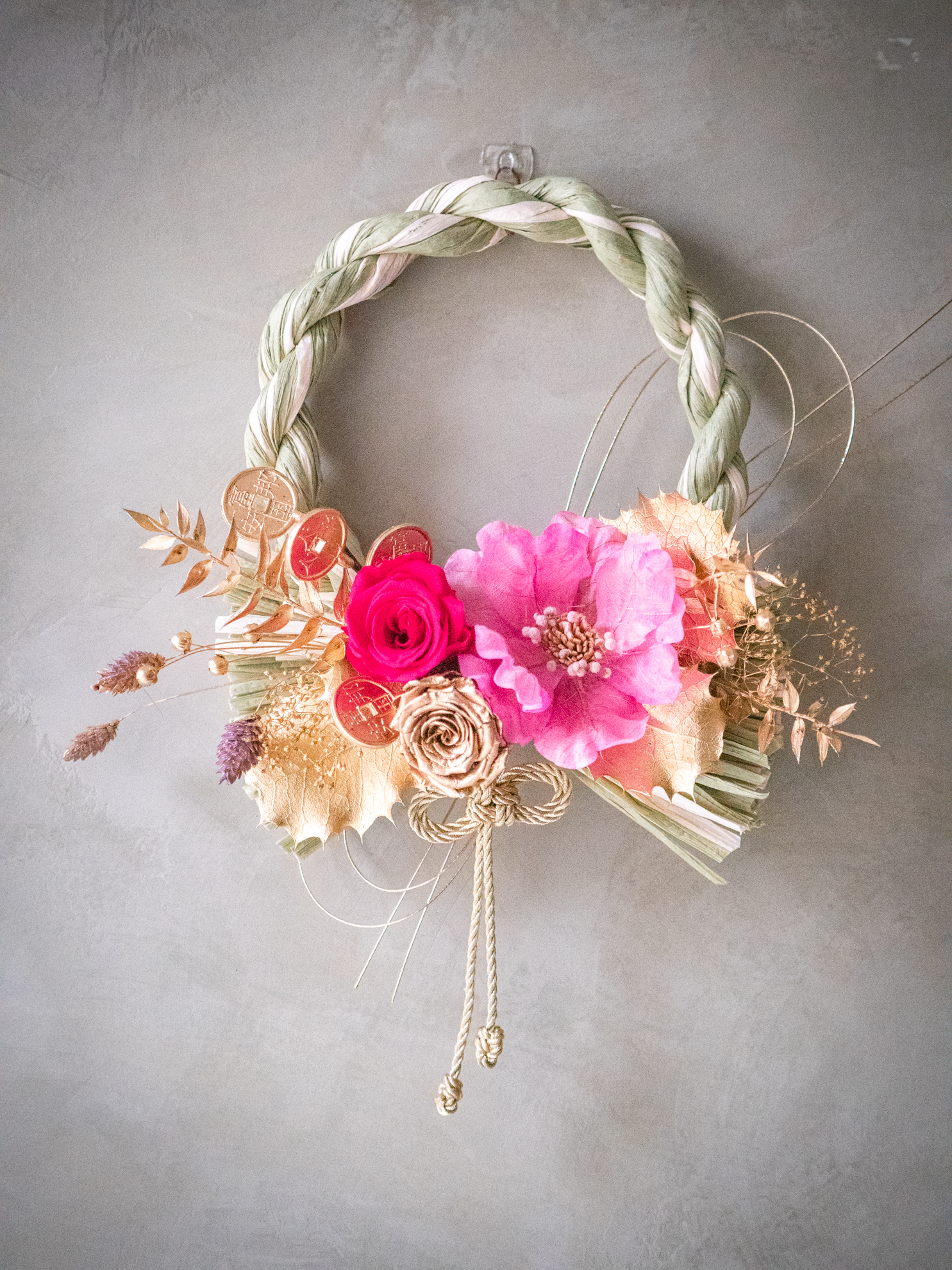 |桃開金福|圓形注連繩 2 |桃開金福|圓形注連繩:圖片 2