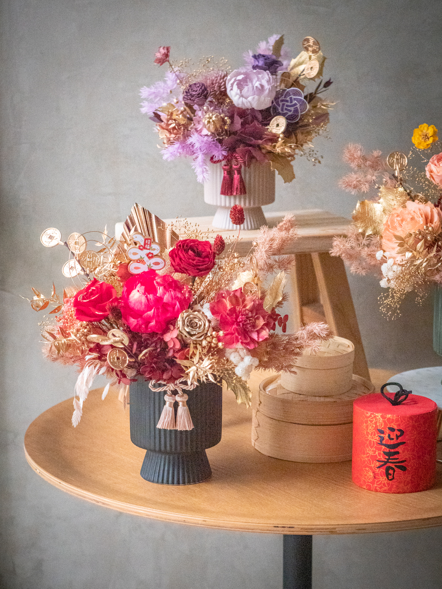 |花紅迎喜 |M 永生盆花 7 |花紅迎喜 |M 永生盆花:圖片 7