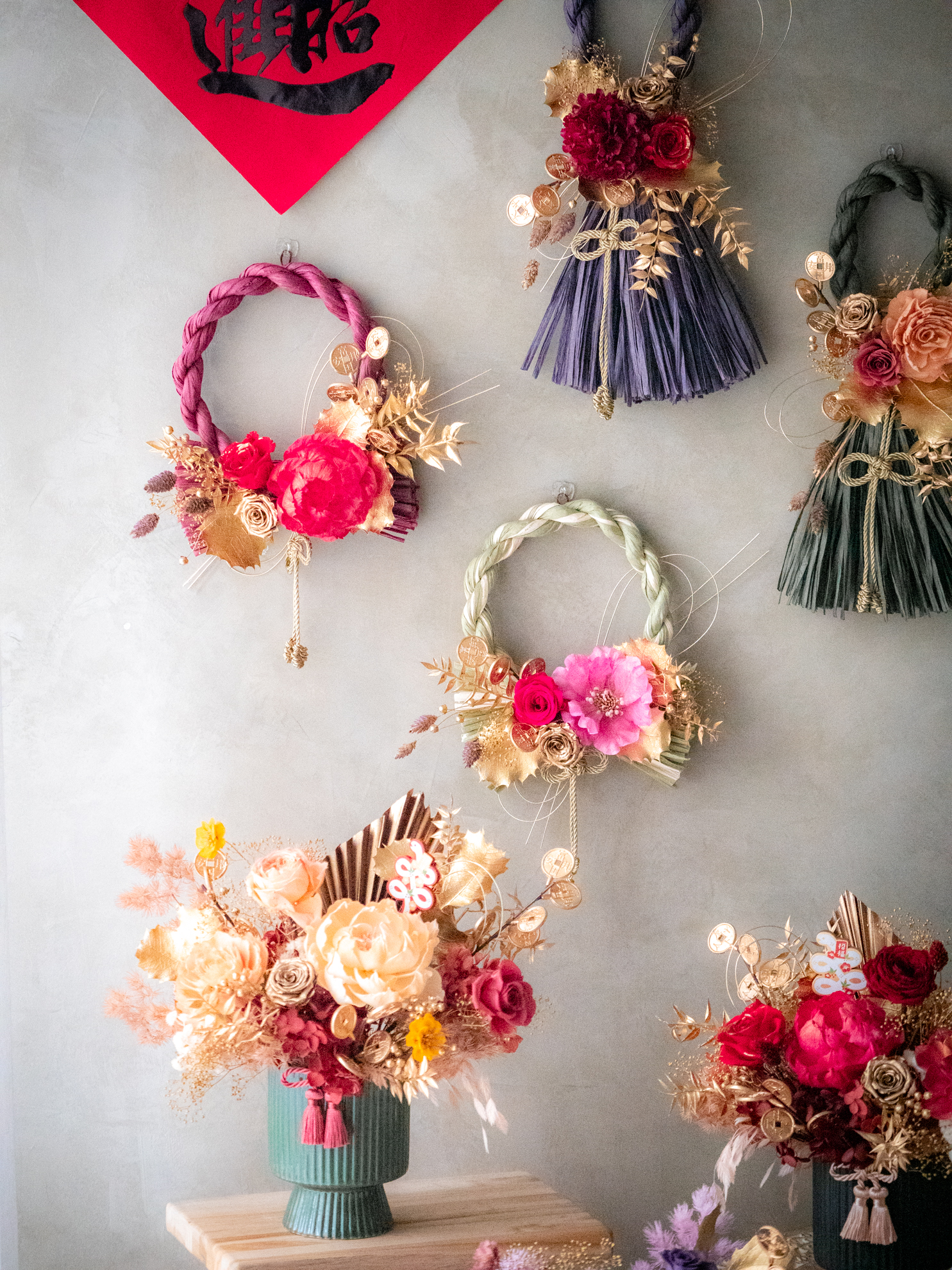 |桃開金福|圓形注連繩 12 |桃開金福|圓形注連繩:圖片 12